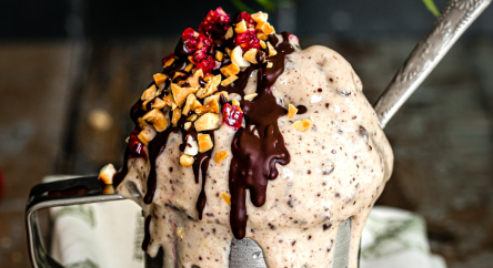 Glace express banane et chocolat