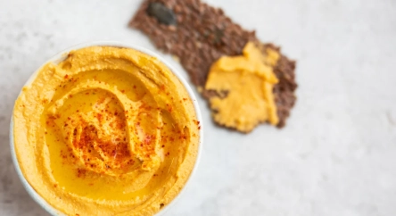 Houmous de patate douce & lentilles corail