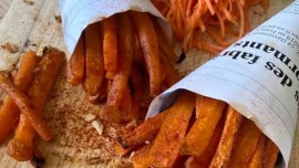 Frites de carottes au four