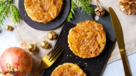 Tatin d'oignons caramélisés et faux-gras
