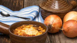 Soupe à l'oignon healthy