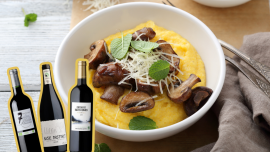 Polenta crémeuse aux champignons