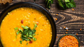 Soupe de lentilles corail façon Thaï