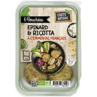 Bouchées épinard & ricotta à l'emmental français 6x30g