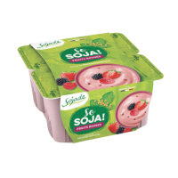 Yaourt de soja Fruits rouges 4 x 100gr