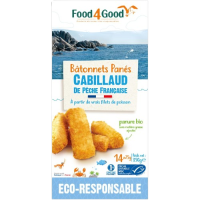 Bâtonnets panés Cabillaud de Pêche Française 14x25g