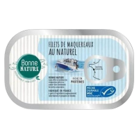 Filets de maquereaux au naturel 100gr