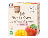 Gourde pomme mangue 4x85g dès 4 mois