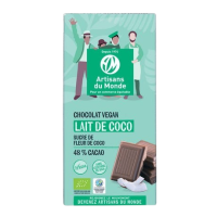 Chocolat bio au lait de coco 48% cacao 100gr