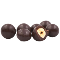 Noisettes enrobées de chocolat noir 125g