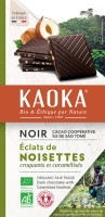 Chocolat noir bio éclats de noisette et caramel 66% cacao 100gr