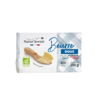 Beurre doux plaquette 250g