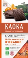 Chocolat noir 58% cacao à l'orange 100gr