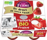 Yaourt à la fraise 4 x 125gr