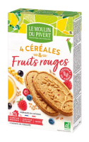 Biscuits P'tit Dèj aux fruits rouges 190gr
