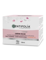 Crème Riche Eclat de Rose Bio - Peaux normales à sèches 50 ml - Centifolia