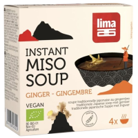 Soupe miso gingembre instantanée 4x15g