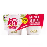 Dessert végétal riz et framboise 2 x 125gr