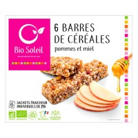 Barres de céréales Pomme & Miel x 6 125gr