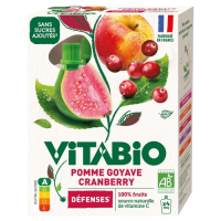 Gourde Pomme Goyave Cranberry 4x100g