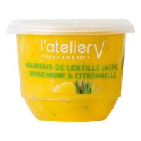 Houmous de lentilles jaunes au gingembre et à la citronnelle 150g