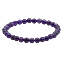 Bracelet boule améthyste 8mm