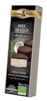 Bouchées de Noix de Coco Chocolat Noir 3x15gr