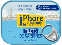 Filets de sardines au naturel 100gr