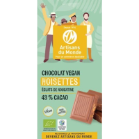 Chocolat vegan nougatine noisette 100g