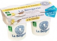 Yaourt de Brebis à la  Vanille 1/2 écrémé 2 x 125gr