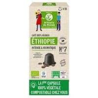Capsule Café Bio Compostable x10 - Ethiopie