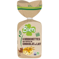 Briochettes pépites de chocolat au lait x8