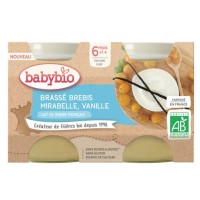 Brassé au lait de brebis Mirabelle Vanille 2X130G