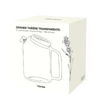 Grande théière transparente 1L