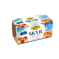 Skyr pêche abricot 2x120g