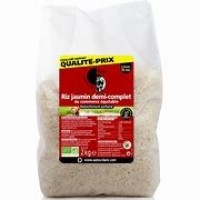 Riz jasmin semi-complet bio équitable 2kg