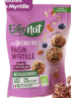 Grignotines raisin myrtille 120g