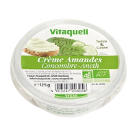 Crème amandes, concombres et aneth 125gr