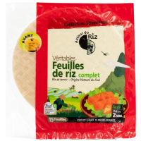 Feuilles de riz complet bio 28cm 150gr