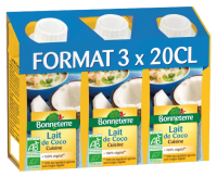 Lait de coco cuisine 3x200ml