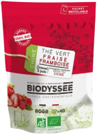 Thé vert fraise framboise 80g