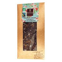 Chocolat noir caramel et sel 100g