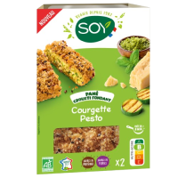 Pané crousti fondant courgettes et pesto