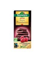 Chocolat noir fourré à la framboise 100gr