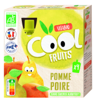 VITABIO Cool Fruits Pomme Poire 4x90g