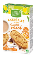Biscuits petit déjeuner Chocolat et Miel 190gr