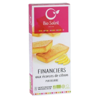 Financiers pur beurre écorces de citron