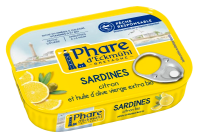 Sardines à l'huile d'olive et au citron bio 135gr