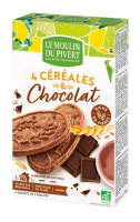Biscuits Petit déjeuner céréales et chocolat 190gr