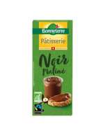 Chocolat noir pâtissier au praliné 180gr